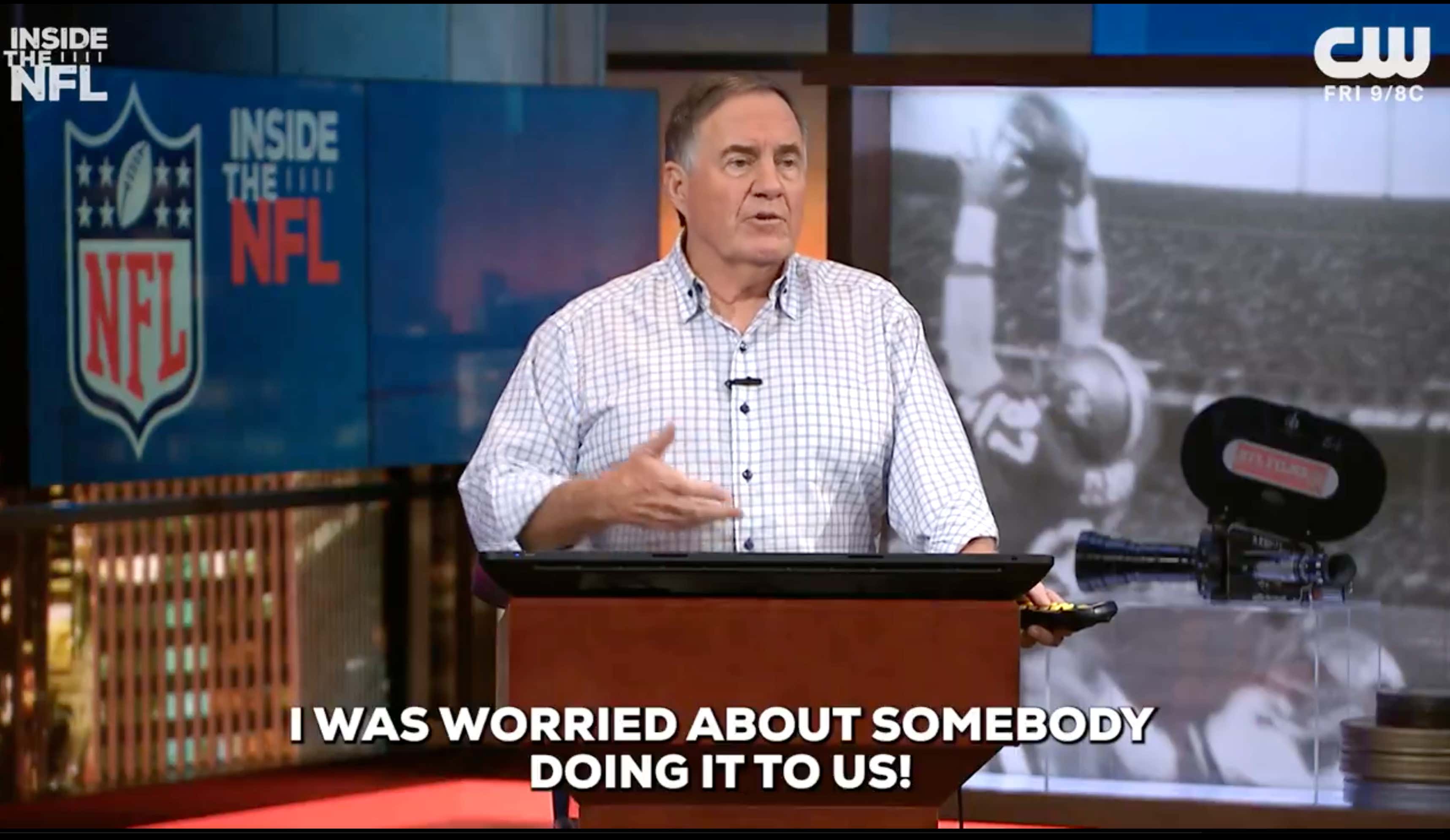 Bill Belichick Has Only Been On "Inside The NFL" For A Week And He's Already Teaching Master Level Football Courses To His Cohosts