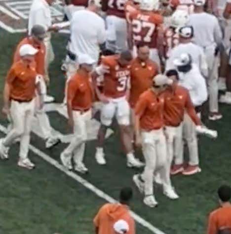 Oh No: Quinn Ewers Goes Down, but Arch Manning Throws a TD Pass on His First Play