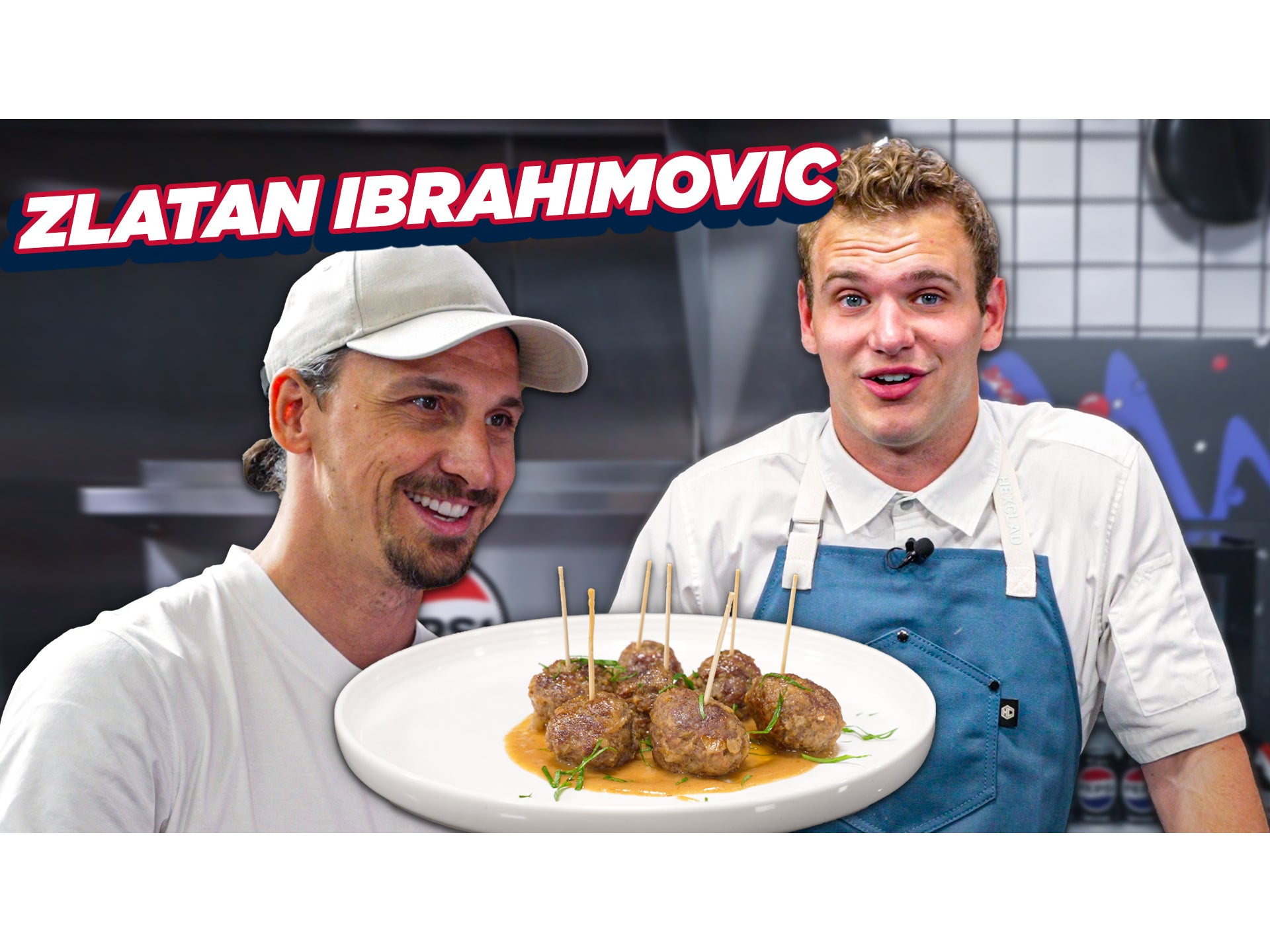 Cooking Zlatan's FAMOUS Meatball Recipe | What's For Lunch Presented by Pepsi