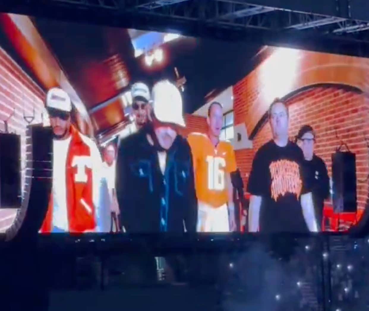 Morgan Wallen Walked Out With Peyton Manning in Full Uniform for His Neyland Stadium Concert