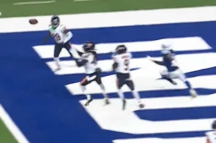 Anthony Richardson Threw The Worst Interception Of The Year, Rumors Swirling That He Might Not Be The Guy