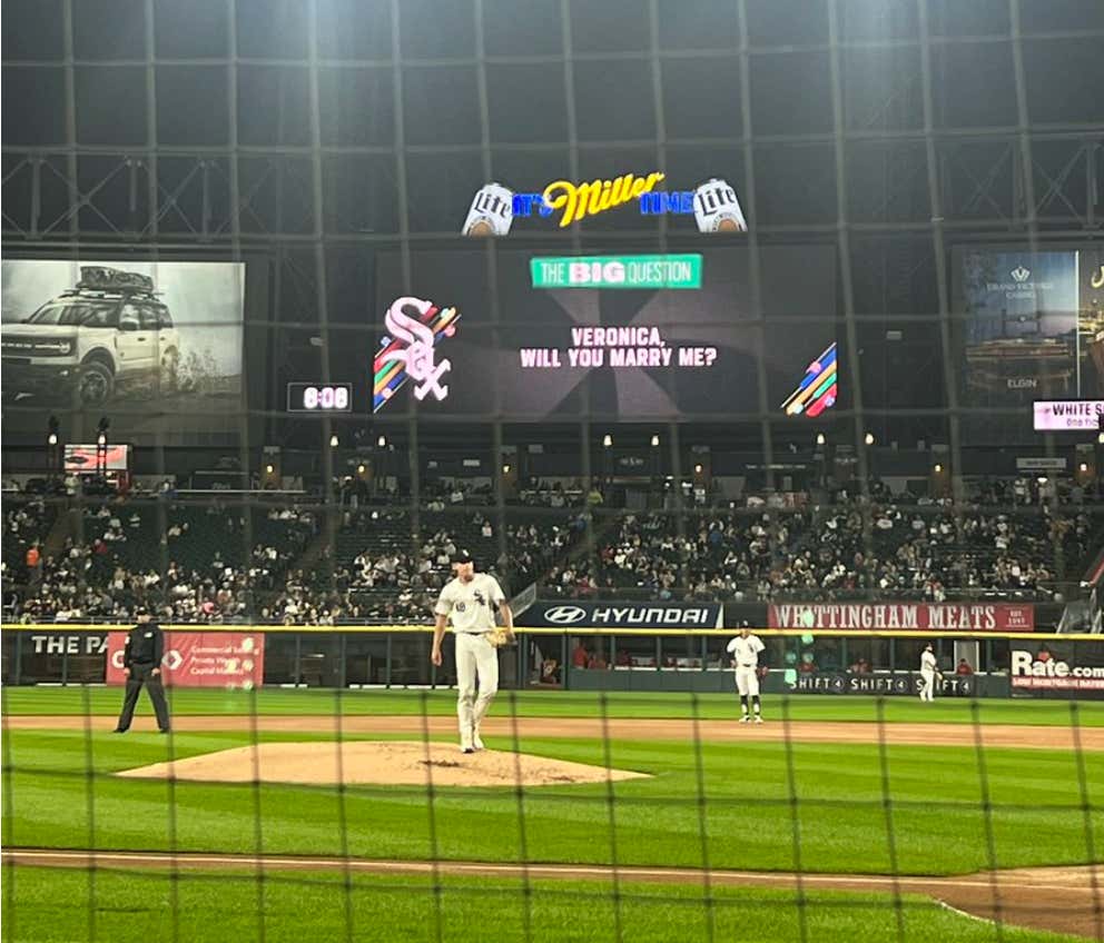 We Have To Stop Proposing At Sporting Events (Especially Ones Where The White Sox Are Attempting To Make History For Being The Shittiest Team Of All Time)
