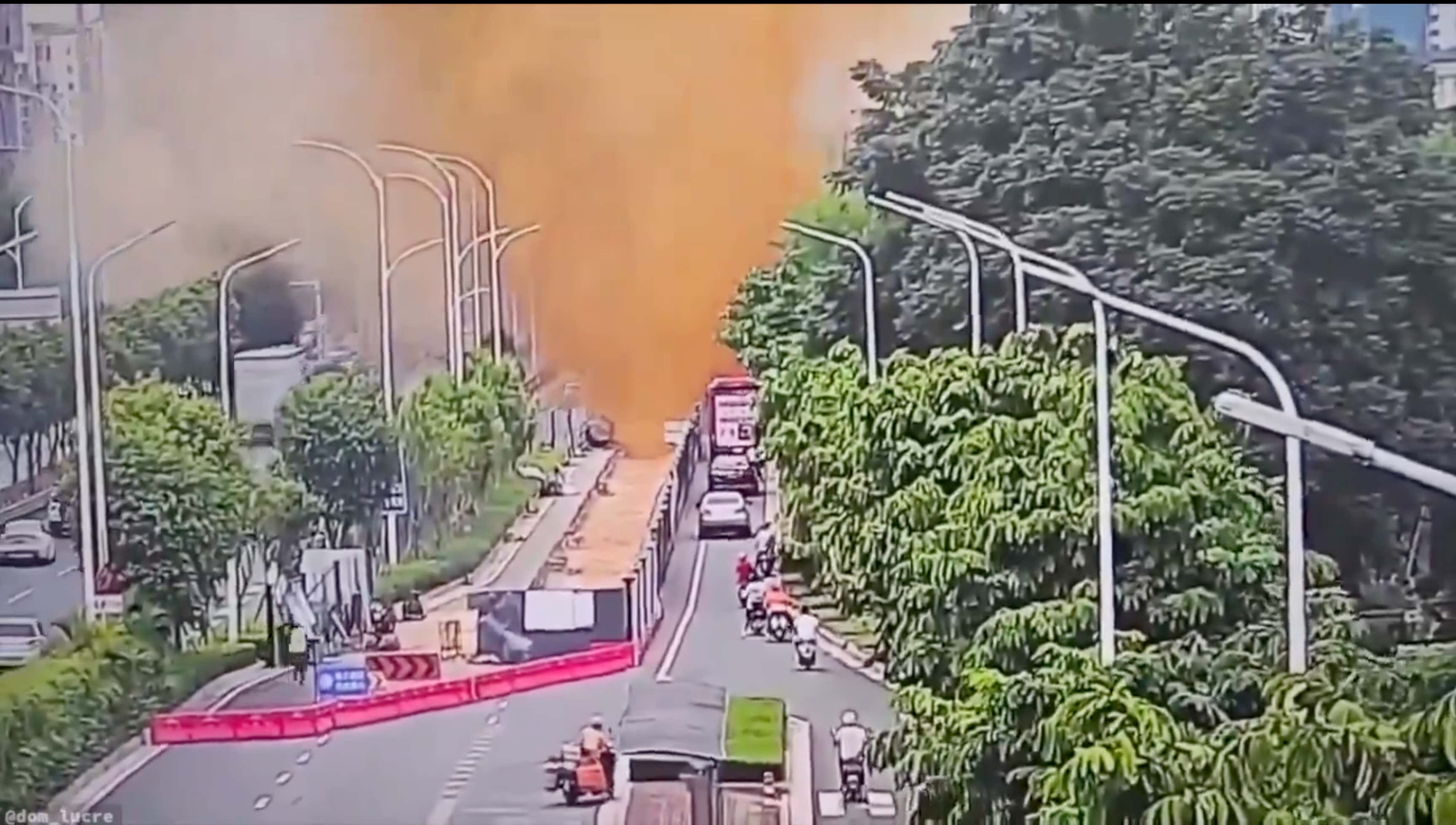 It's A Literal Shit Storm In China Right Now. A Sewage Pipe Burst Sending Poop Sky High Covering Everything In Sight
