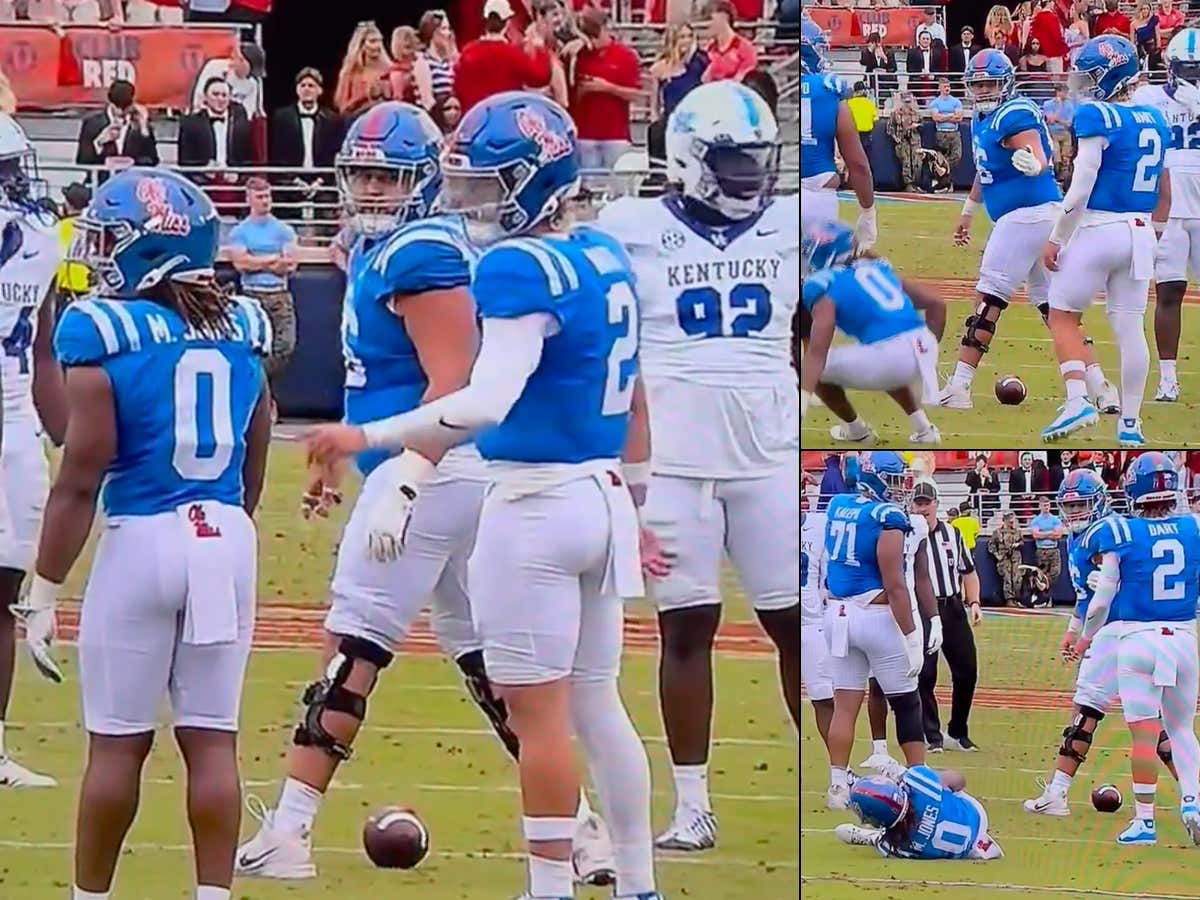 Ole Miss RB Should Be Shamed Forever With One Of The Most Embarrassing, Saddest Moves In All Of Football - Blatantly Faking An Injury vs Kentucky