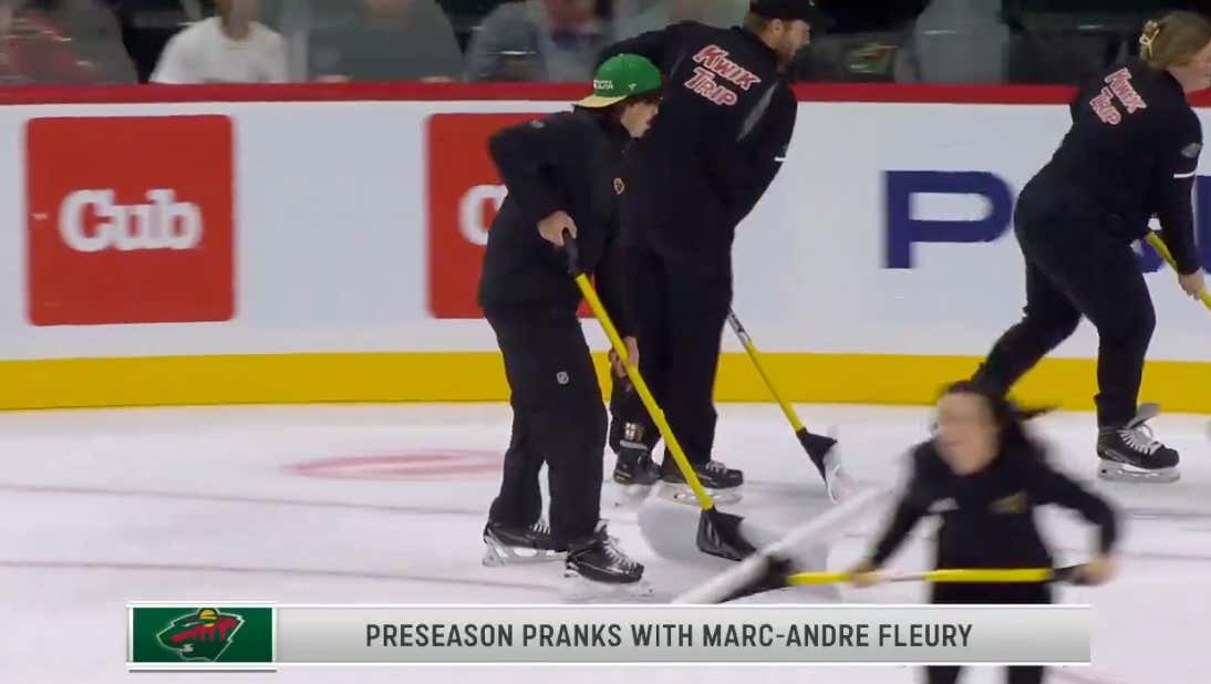 Ultimate Team Guy Marc-Andre Fleury Joins The Wild's Ice Crew On His Night Off
