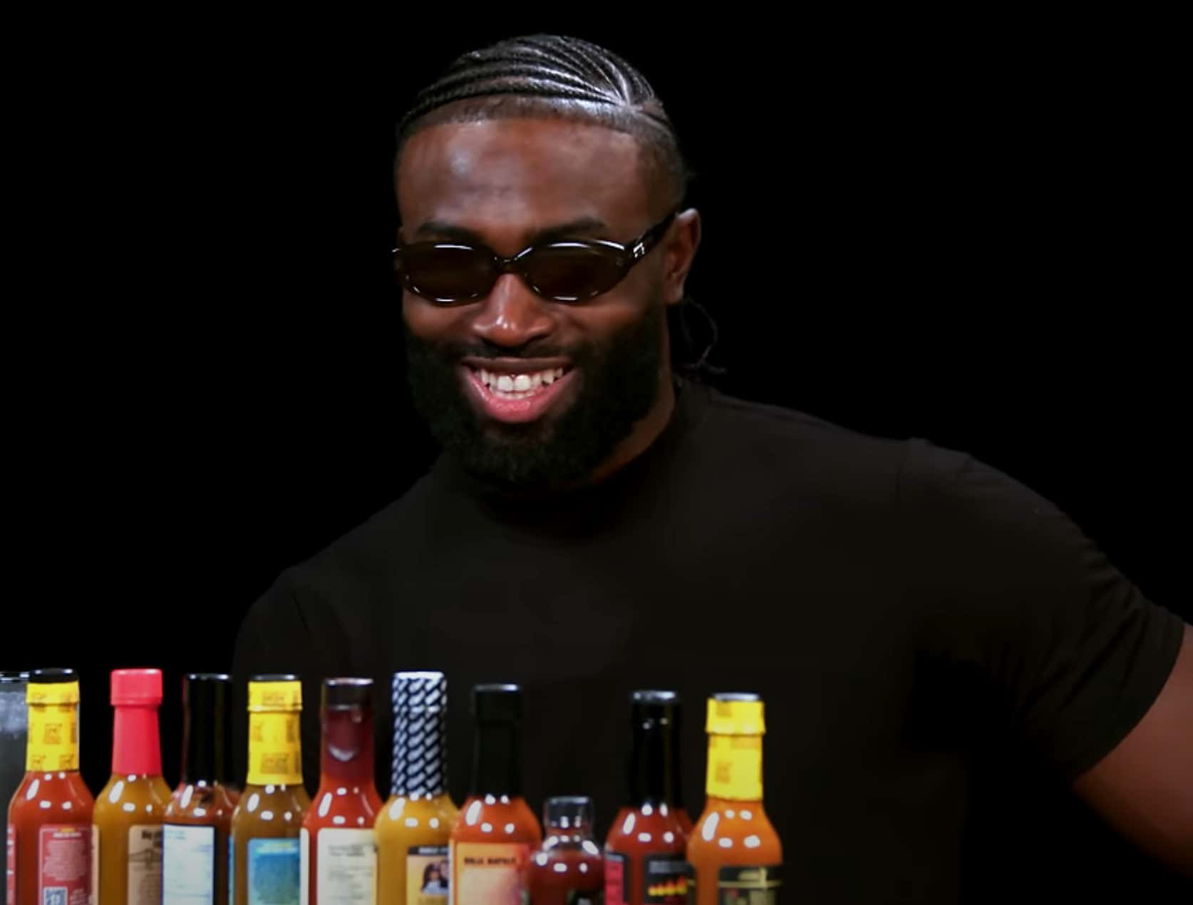 "We Build Our Offense Off Killer Whales" - To No Surprise, Jaylen Brown Absolutely Crushed His 'Hot Ones' Appearance
