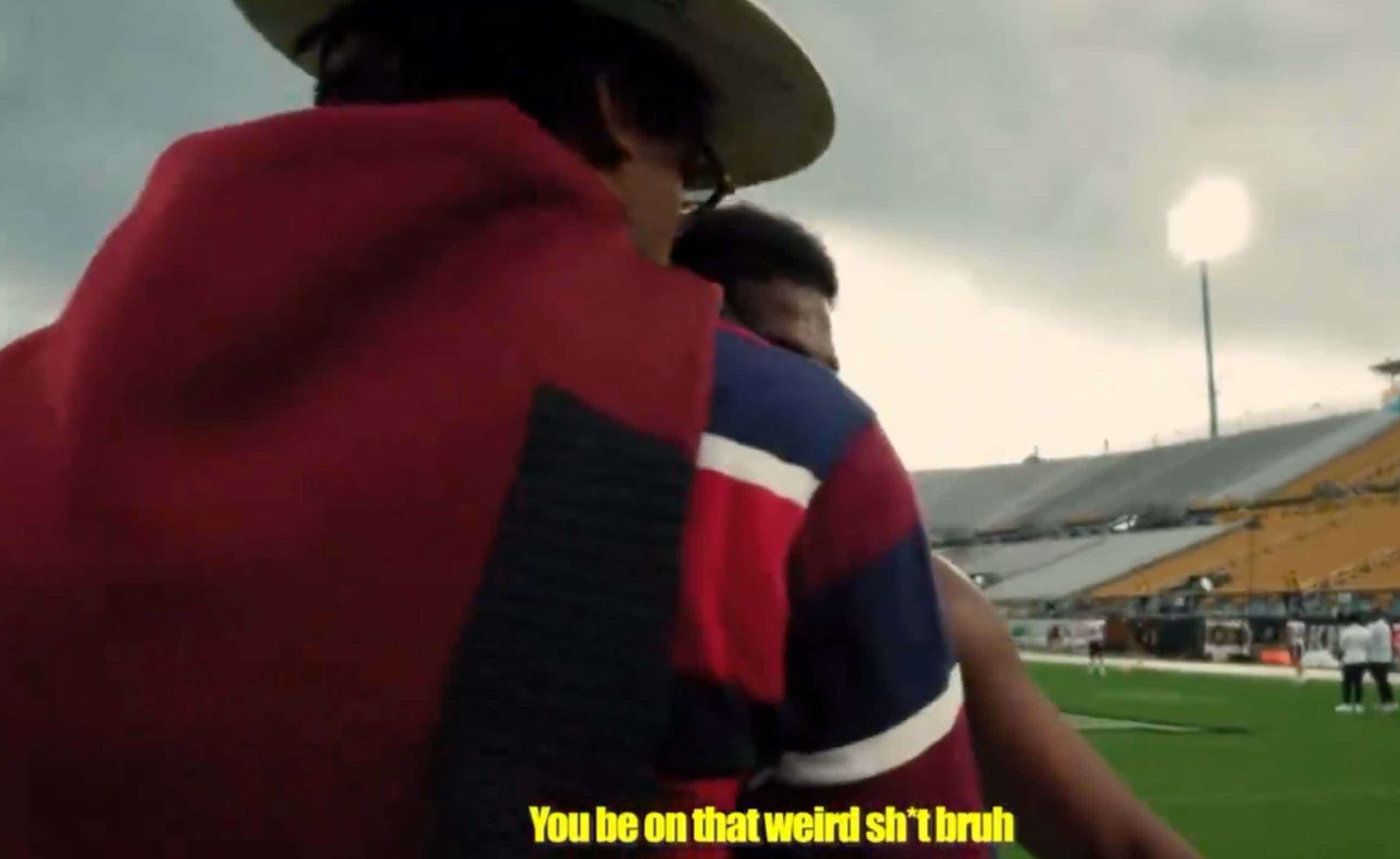 Cam Newton Posted A YouTube Vlog Where He Walked Up To Shedeur Sanders Before Last Week's Game And Got Clowned For "Being On That Weird Shit"