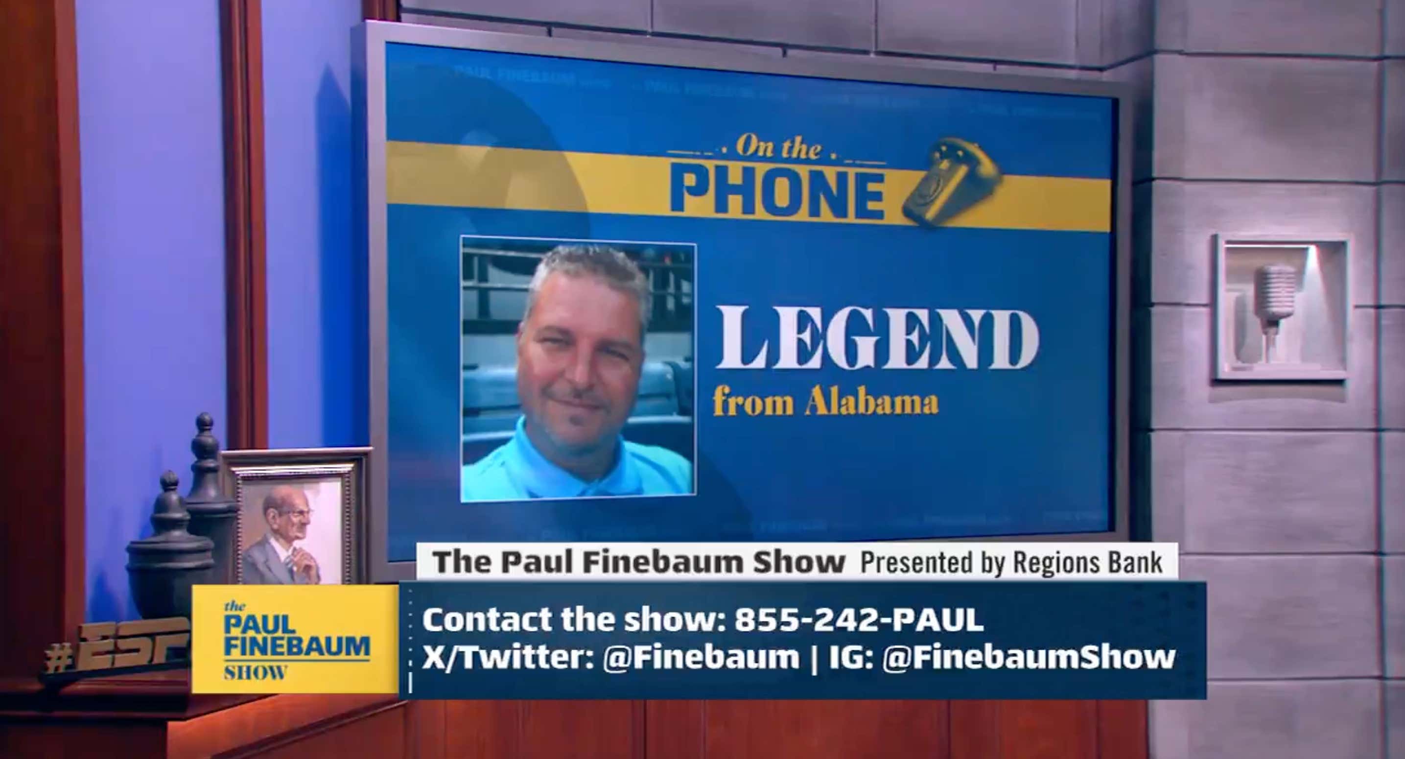 Finebaum Caller 'Legend' Absolutely Lost His Shit in an Incredible Rant After Alabama's Loss to Vanderbilt