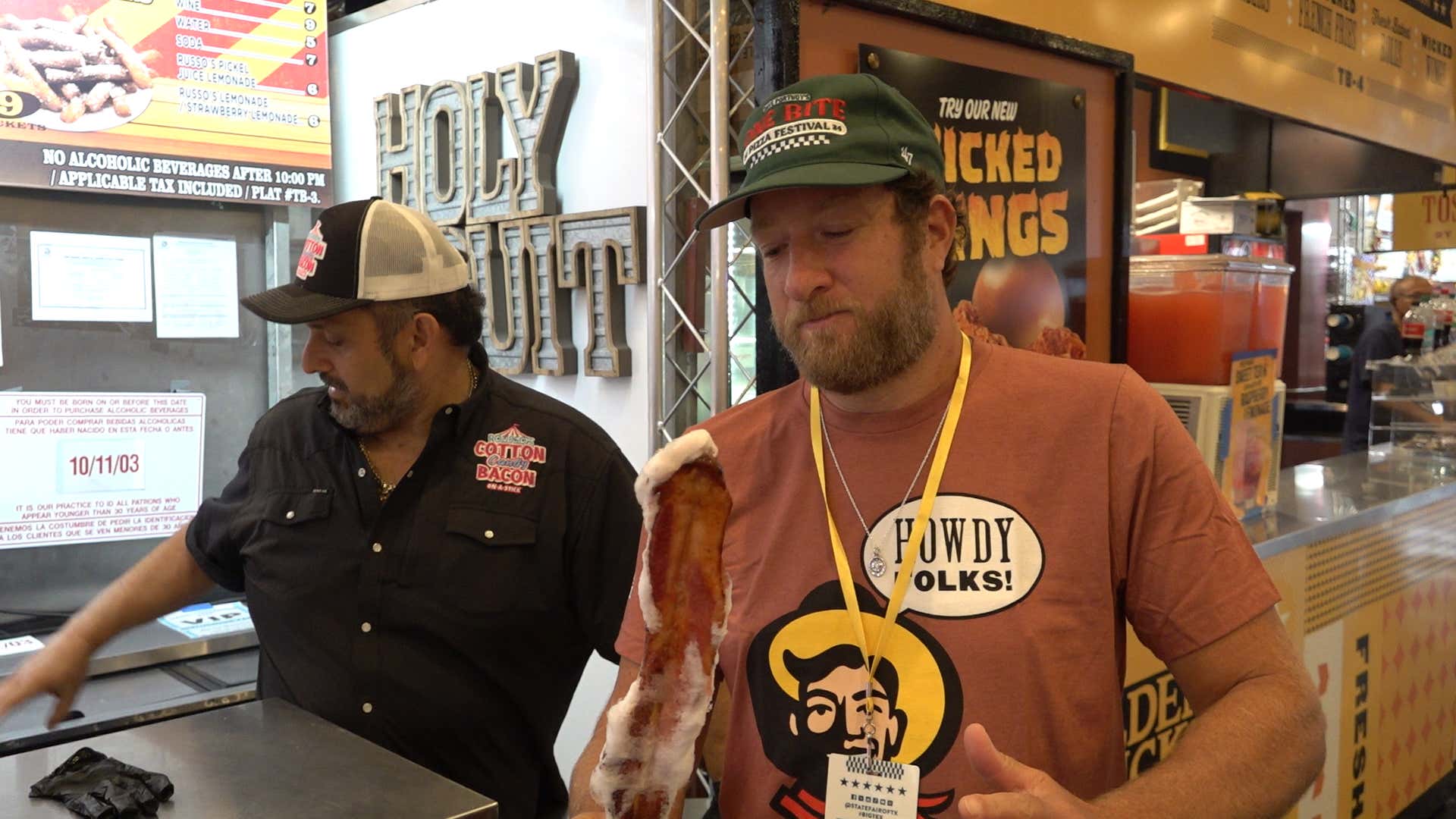 State Fair of Texas Review - Rousso’s Cotton Candy Bacon on a Stick (Dallas, TX)