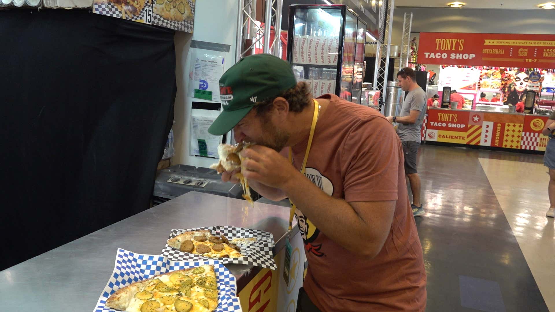 State Fair of Texas Review - Deep Fried Pickle Pizza & Fried Matcha (Dallas, TX)
