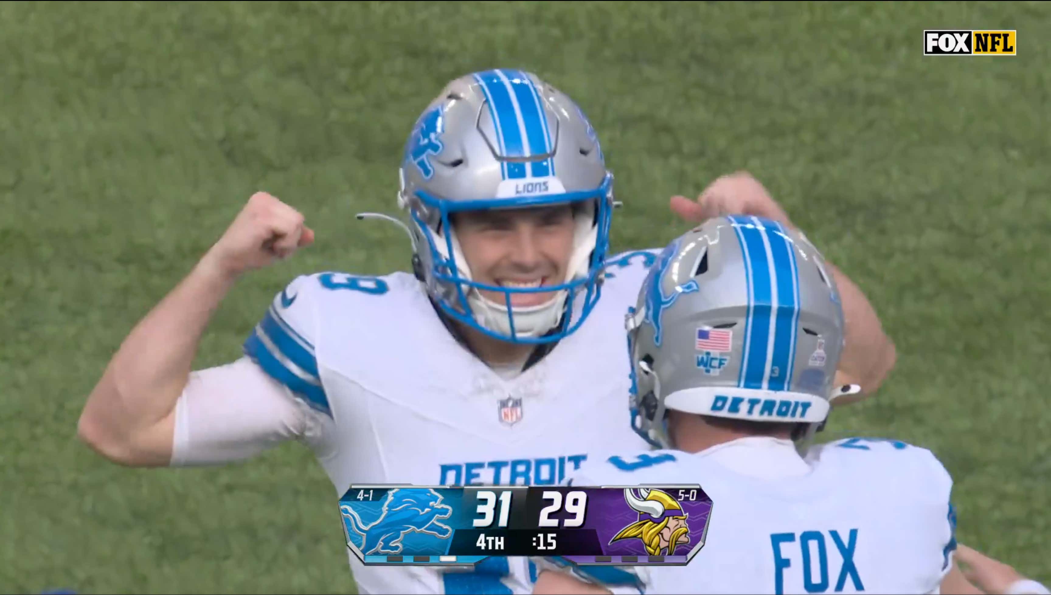 The Lions Rookie Kicker Who Hit Yesterday's Game Winner Was A Brick Salesman 18 Months Ago