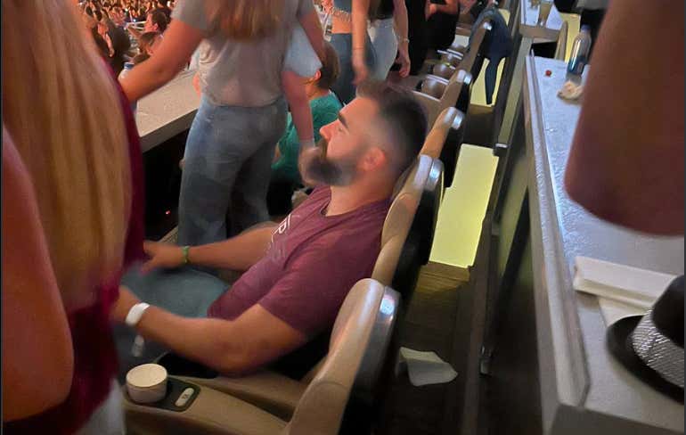Jason Kelce DID NOT Fall Asleep During The Eras Tour, He Was Just "Feeling The Music"