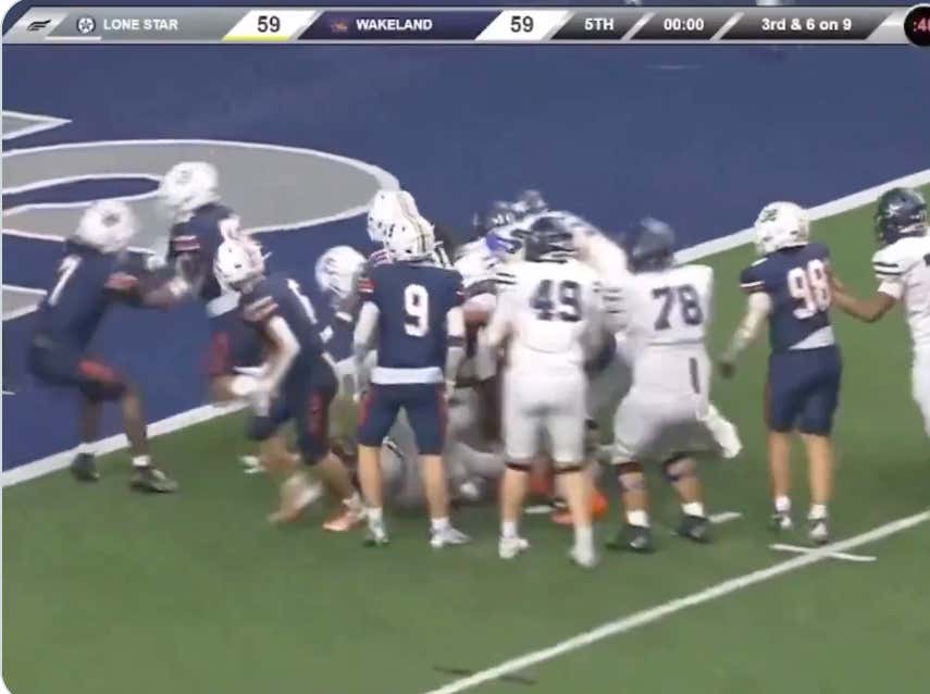 A Texas High School Football Game Ended With A GameWinning 99 Yard