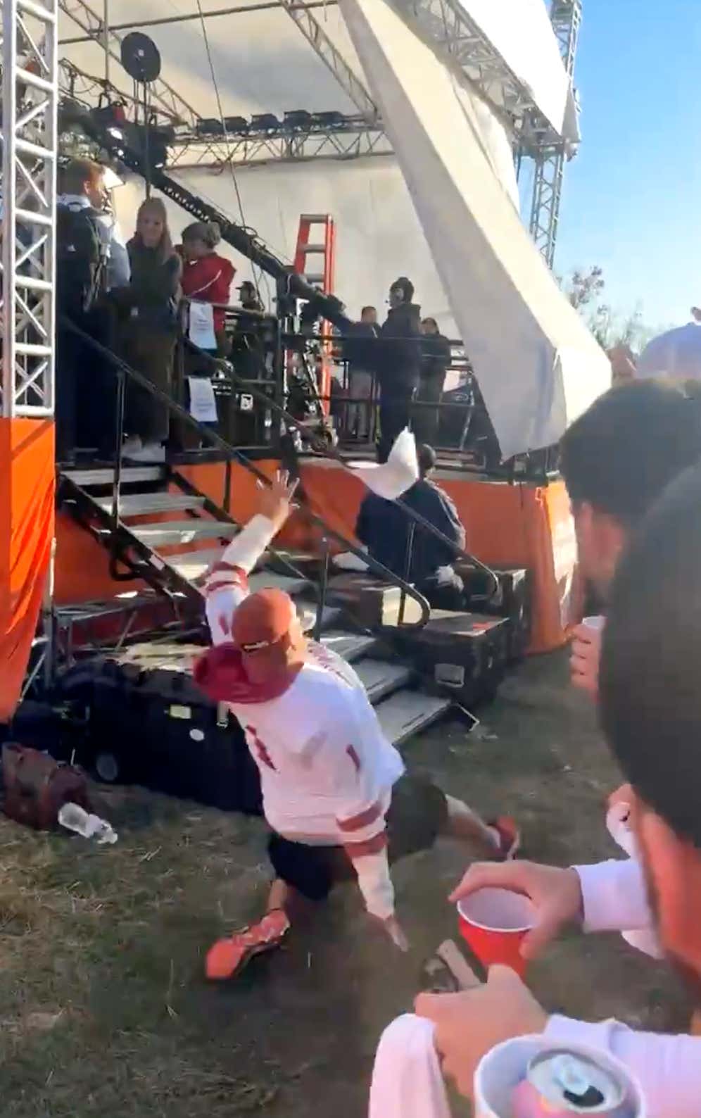 MAN DOWN: The College Gameday Kicker Blew Out His Knee Warming Up and Had To Call In a Backup