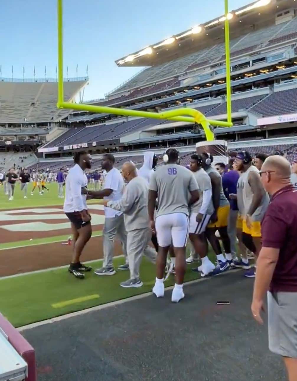 LSU and Texas A&M Got Into a Pregame Scuffle in College Station