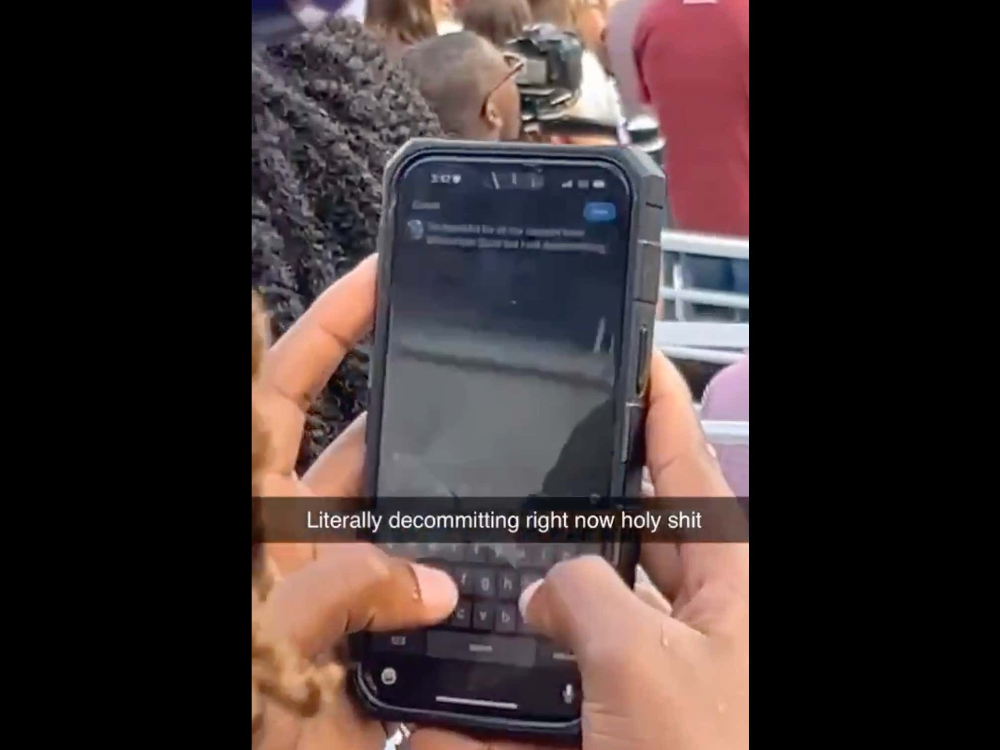 A Mississippi State Recruit Appeared To Be Contemplating