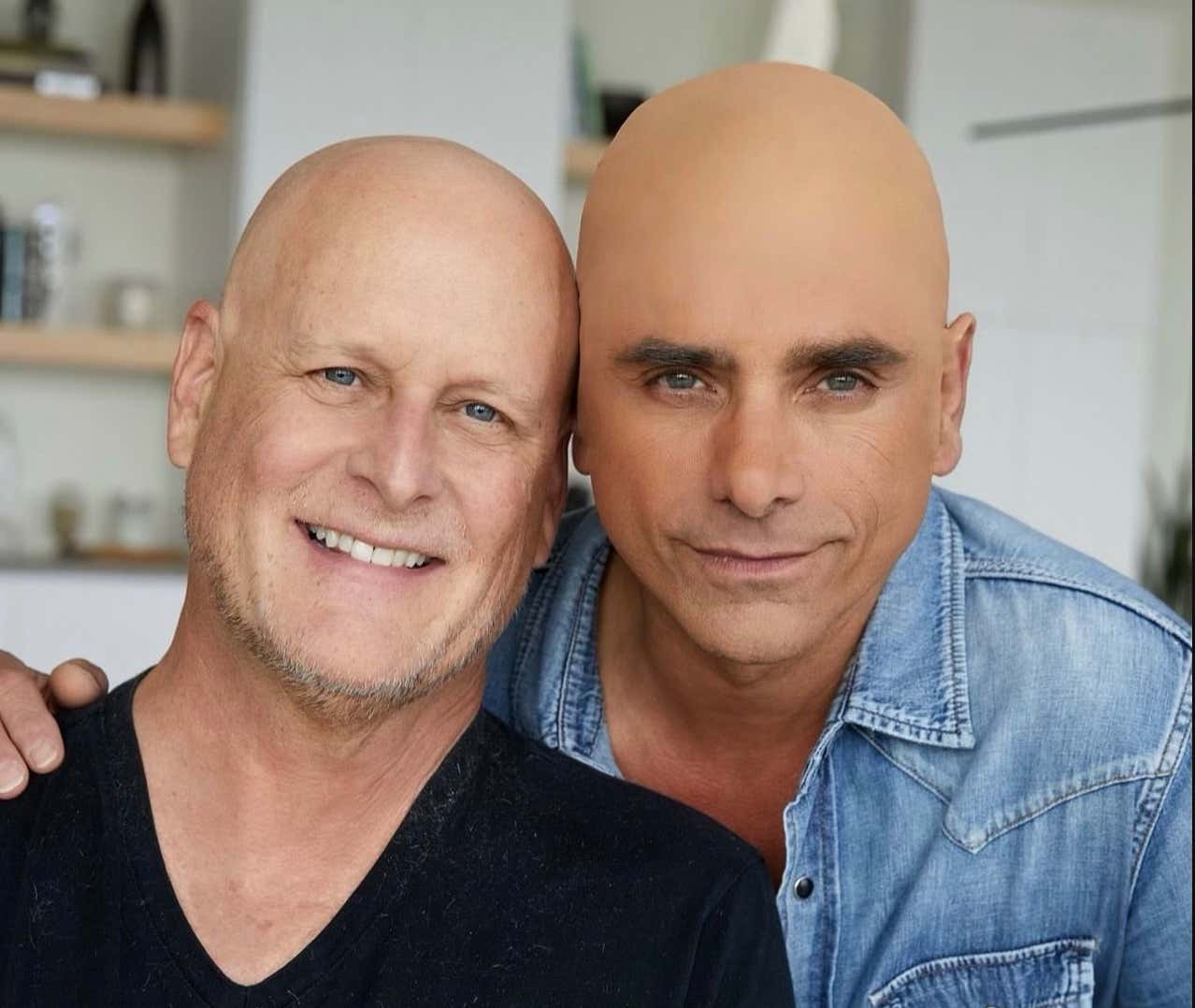 John Stamos Bravely Wears Bald Cap In Solidarity With Full House Co-Star Dave Coulier, Who Has Been Diagnosed With An Aggressive Form Of Cancer
