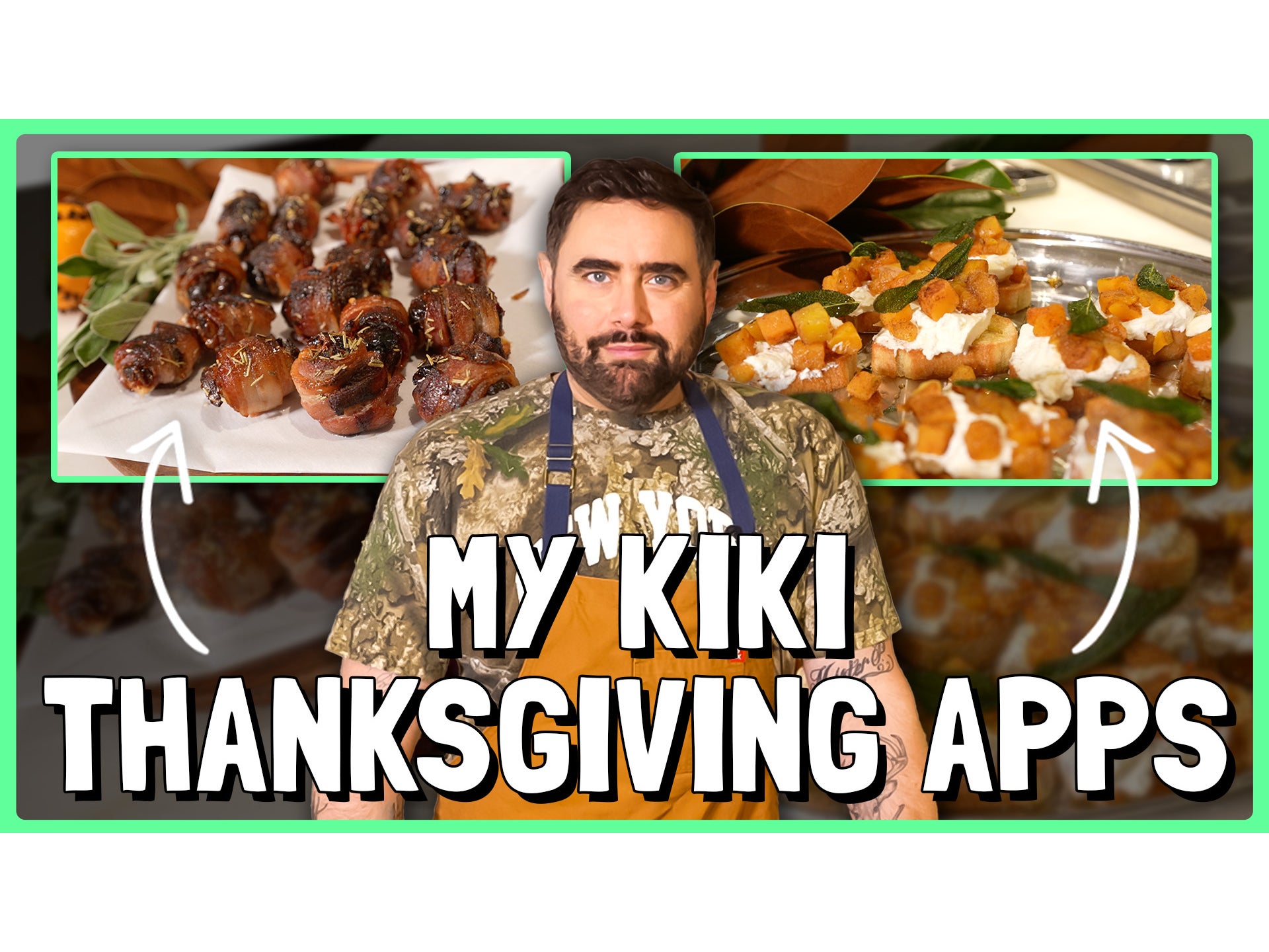 Bacon Wrapped Dates & Butternut Squash Crostini | Kiki Kuisine Presented By Hexclad | Joey Camasta