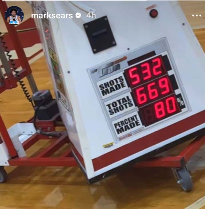 Dedication ... Mark Sears Was Up Til 3am Shooting After A Scoreless Performance