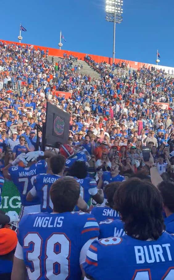 Florida Stole Ole Miss's Turnover Basketball Hoop and Took Turns Dunking After Upsetting the Rebels
