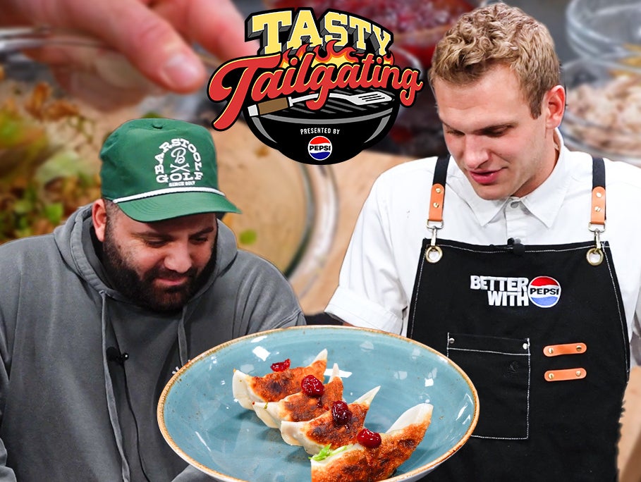 Pan Frying Dumplings With Thanksgiving Leftovers | Tasty Tailgating Ep. 12