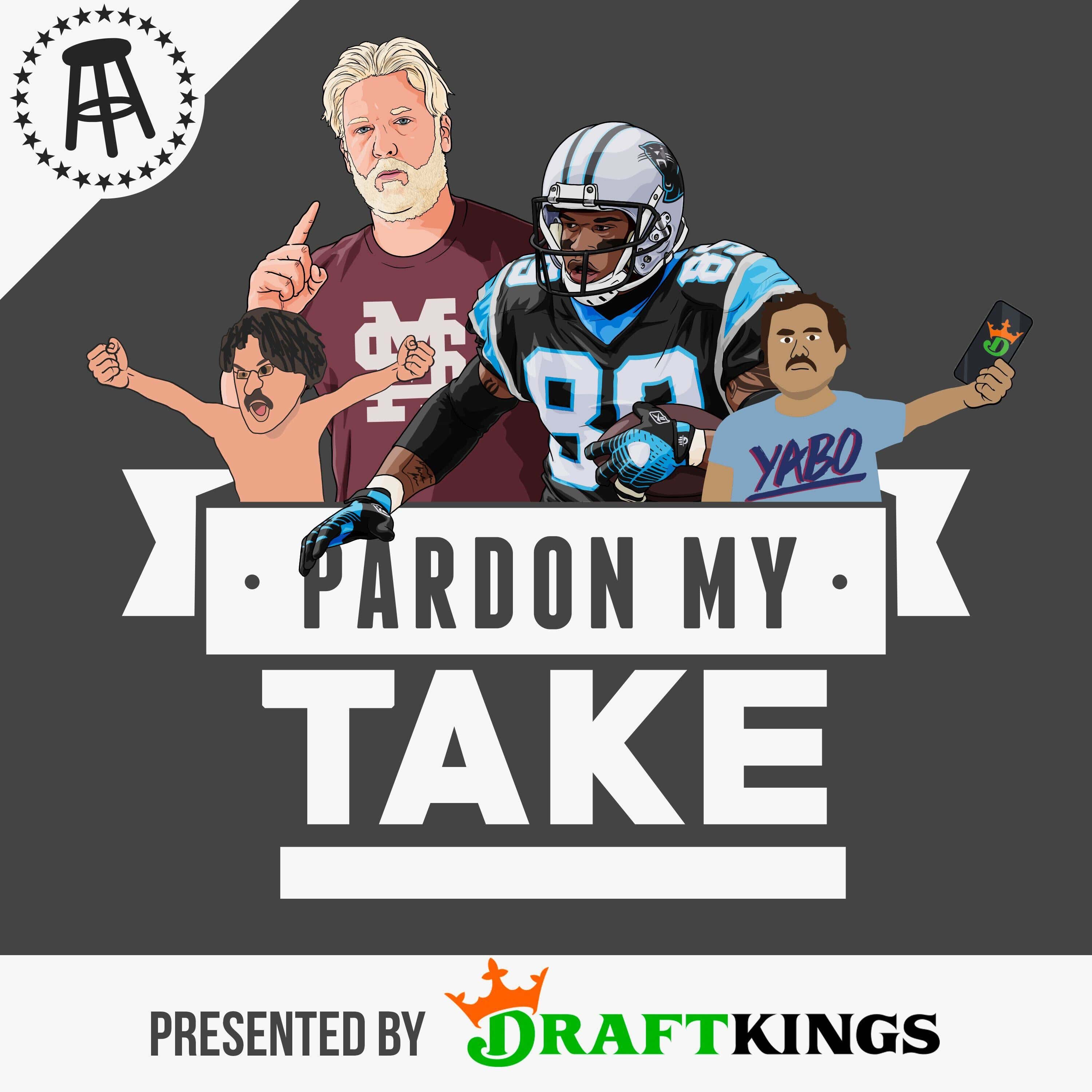 NFL With Steve Smith, The Jameis Winston Experience, CFB With Brandon Walker And Listener Submitted Pardon Your Takes episode artwork