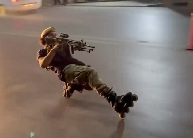 Buddy From Afghanistan Is The Silkiest Rollerblader On The Planet