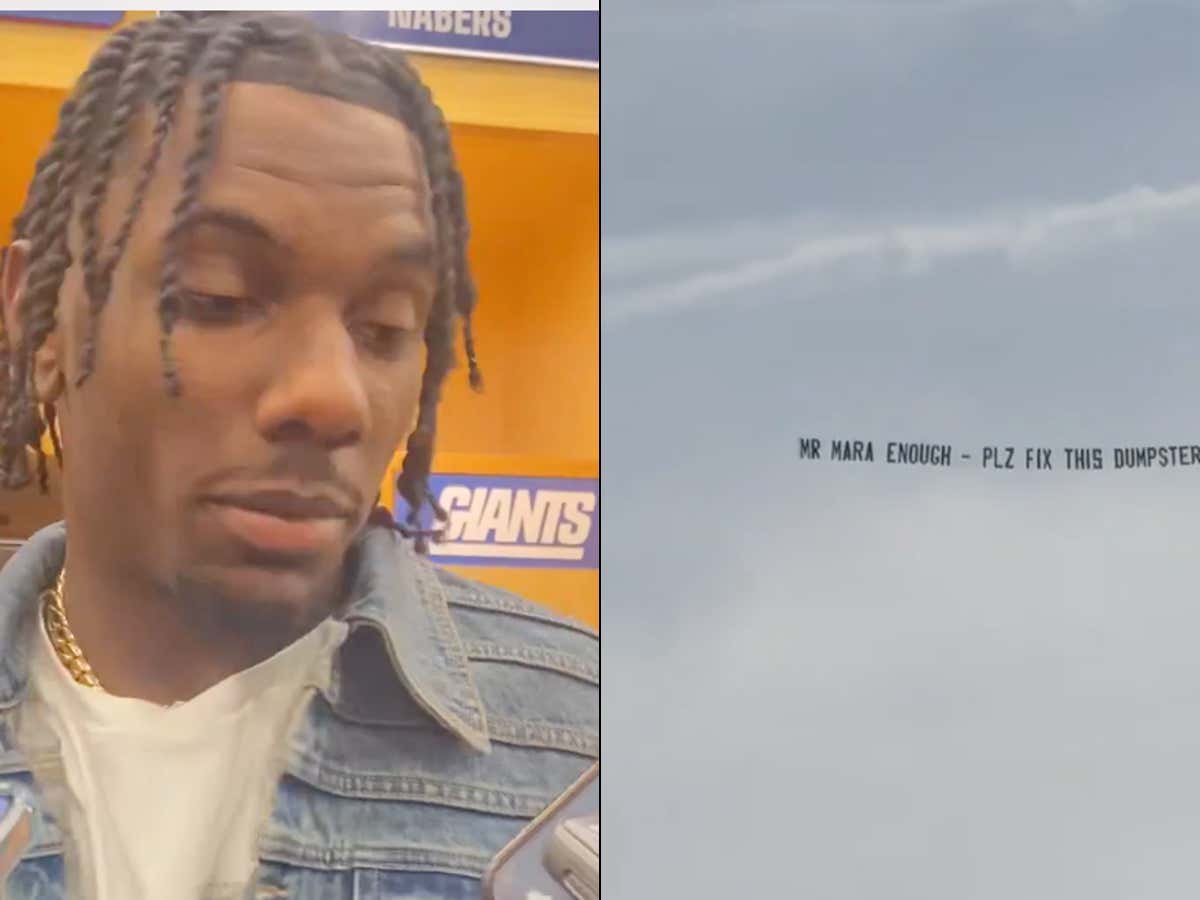 Deny, Deny, Deny: Malik Nabers Wants Everyone To Know He Did Not Pay For The Plane That Flew Over MetLife Calling The Giants A Dumpster Fire