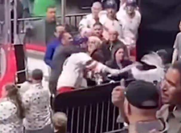 Caution: If You Show Up To A Box Lacrosse Game To Talk Shit To The Players, There's A Chance You End Up Taking A Stick To The Face