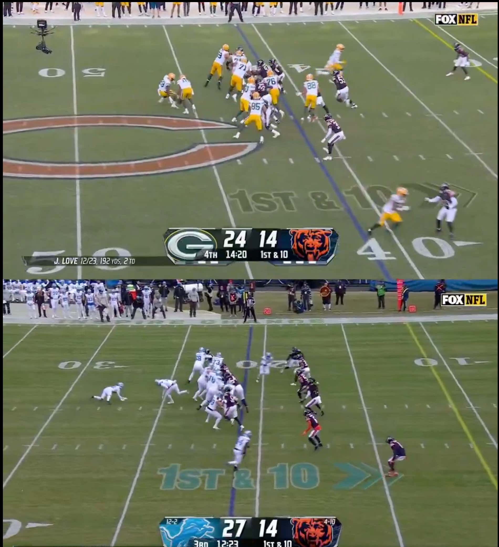 Ben Johnson Cooked Up A Nice Fake-Fumble Trick Play Against The Bears Yesterday, Drawing Inspiration From Green Bay