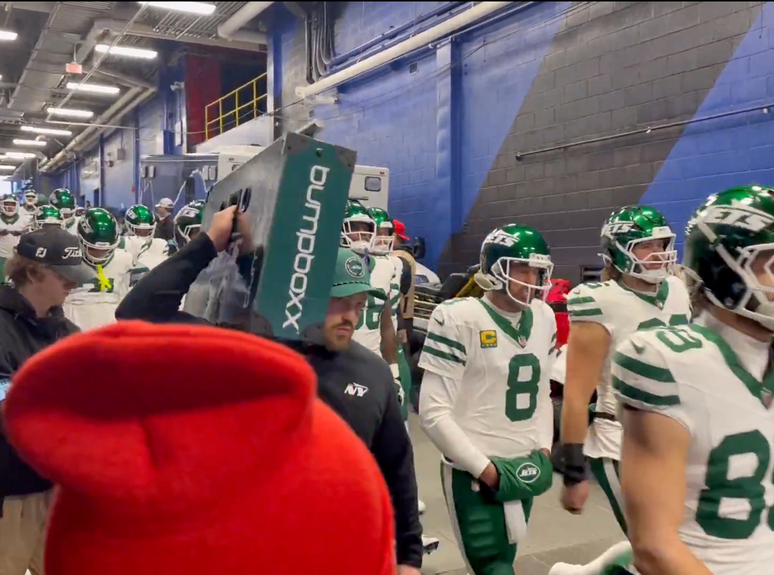 The Jets Came Out Of The Tunnel Today With a Boombox Blasting "Gangsta's Paradise" Before Getting Stomped By Buffalo And Continuing To Be The Biggest Clown Show In The League