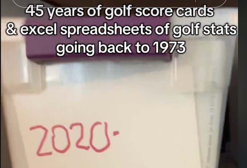 Dudes Rock: A Girl Discovered Her Uncle Who Passed Away Saved Every One Of His Golf Scorecards And Had An Excel Sheet Breaking Down His Play