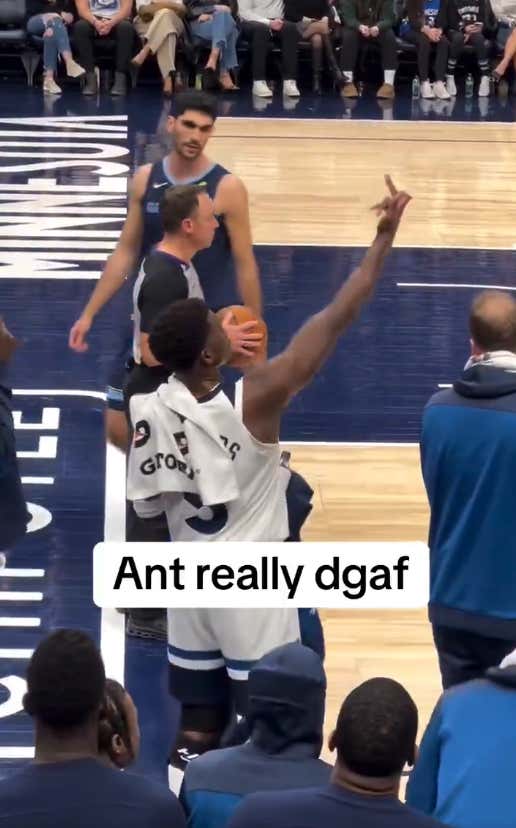 Anthony Edwards Wasting $50,000 All So He Could Tell A Ref To Go Fuck Themselves Does Not Seem Like A Wise Investment