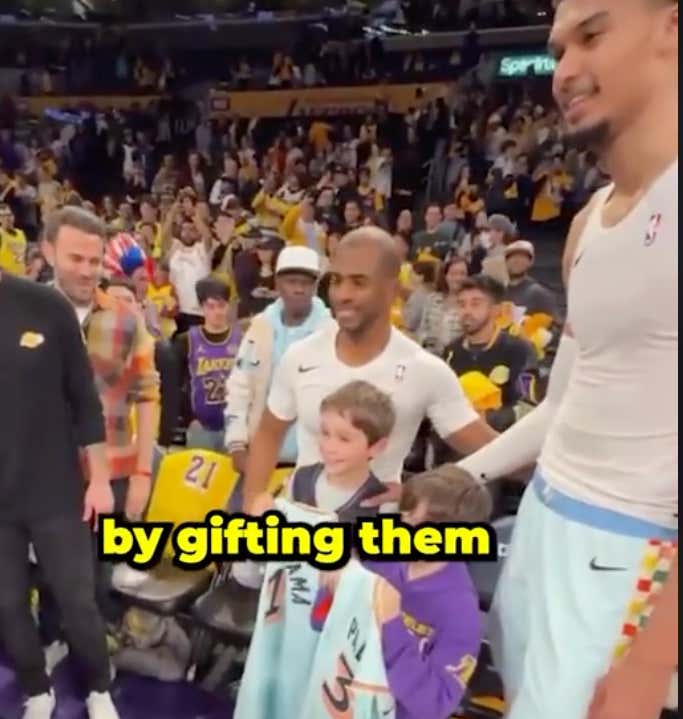 Some Things Are Bigger Than Sports: Wemby And Chris Paul Gave JJ Redick's Sons Jerseys After They Lost Their Collection In The LA Fires