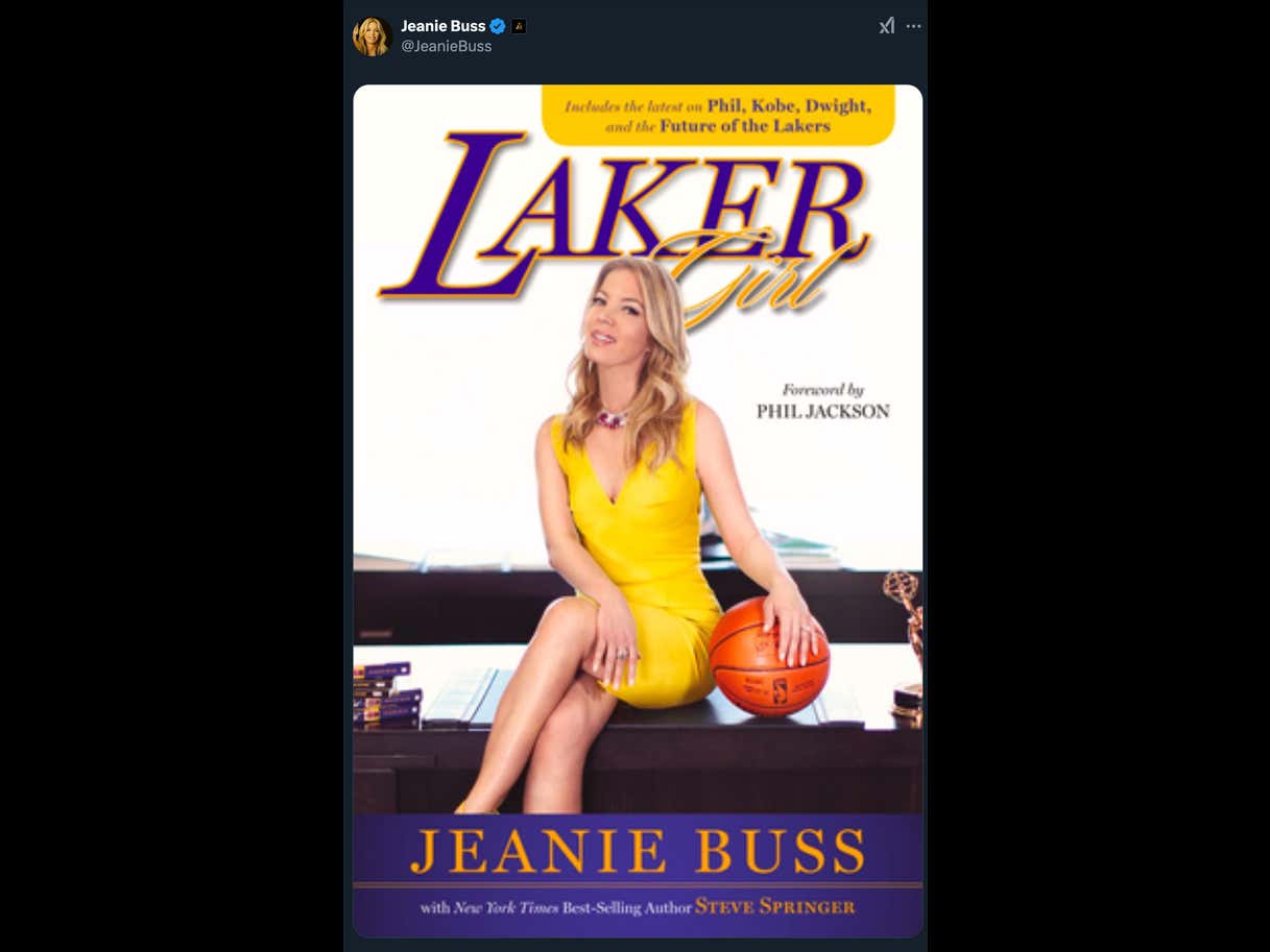 The Lakers Are Currently A Disaster Which Means It's The Perfect Time For Jeanie Buss To Promote Her Book
