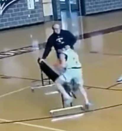 Skell Of The Week: This Guy Inexplicably Moving A Bench Across The Court During A Fast Break Deserves Jail Time