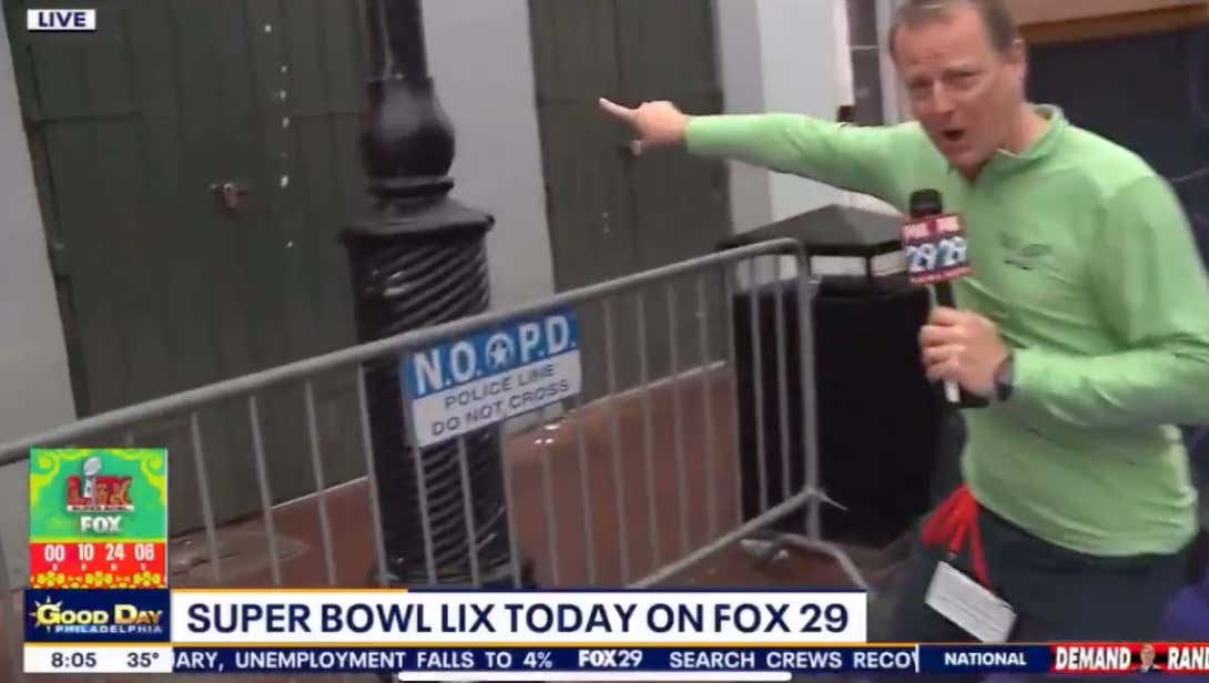 For The First Time Ever, The City of New Orleans Have Greased The Poles On Bourbon Street Because Philly Fans Are Out Of Their Damn Minds