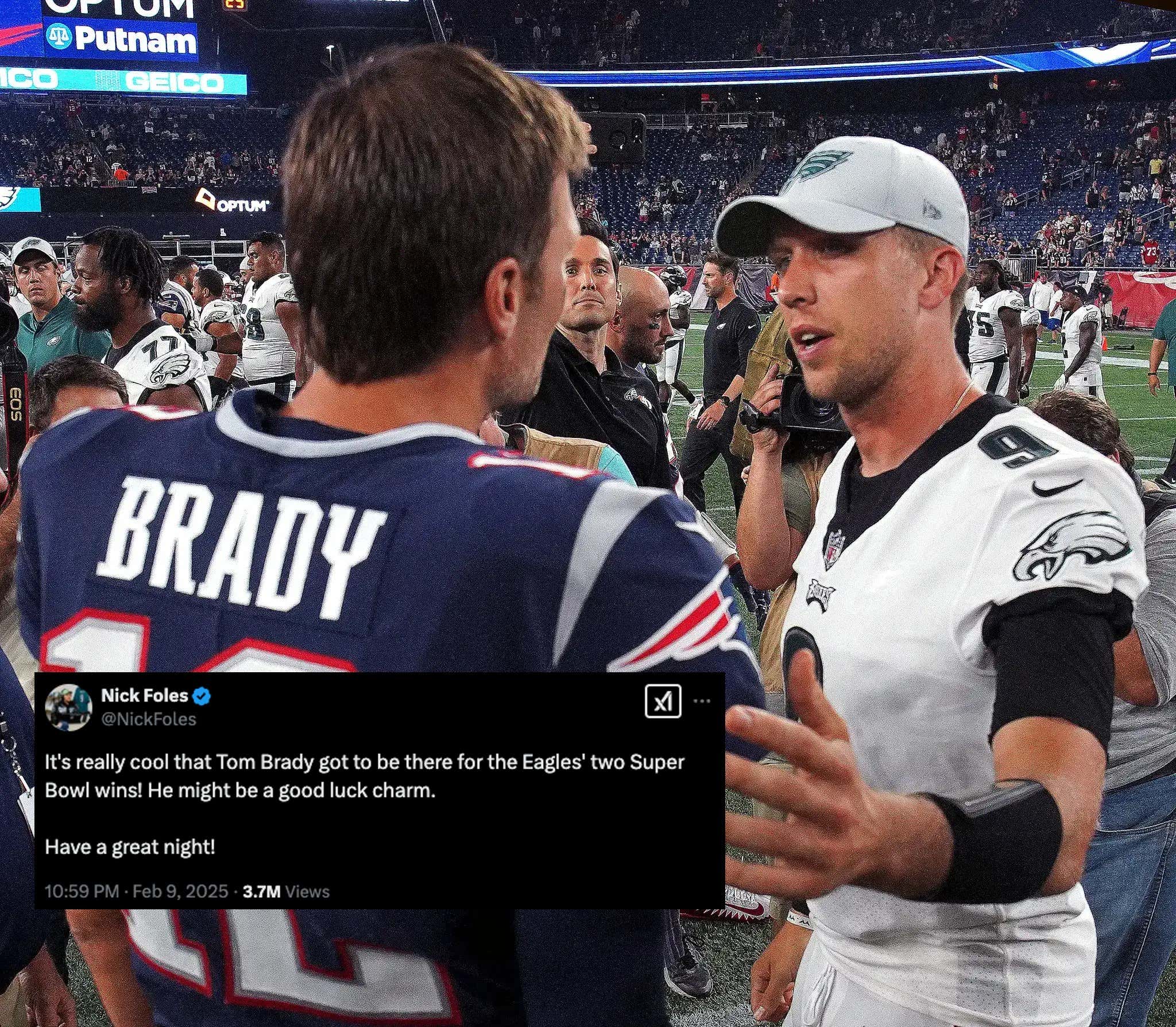 Nick Foles May Have Found The Secret To The Eagles' Success, And It's All Thanks To Tom Brady