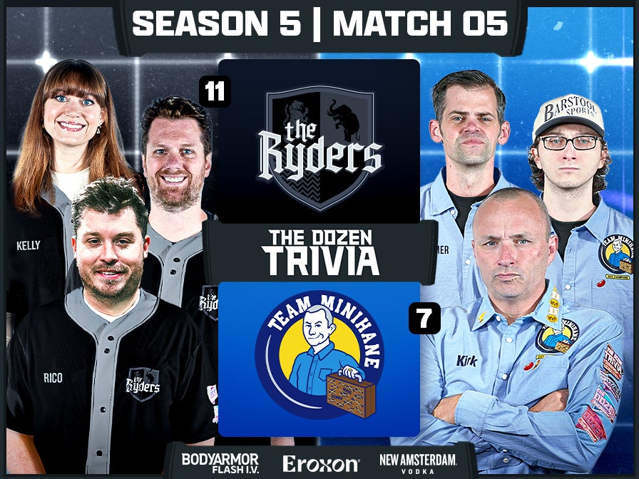 Team Minihane vs. The Ryders | Match 05, Season 5 - The Dozen Trivia League