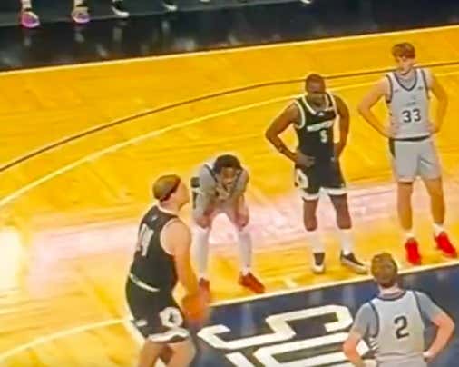The Beautiful Game: Wofford Big Man Rocking A Headband And Casually Banking In Granny Style Free Throws