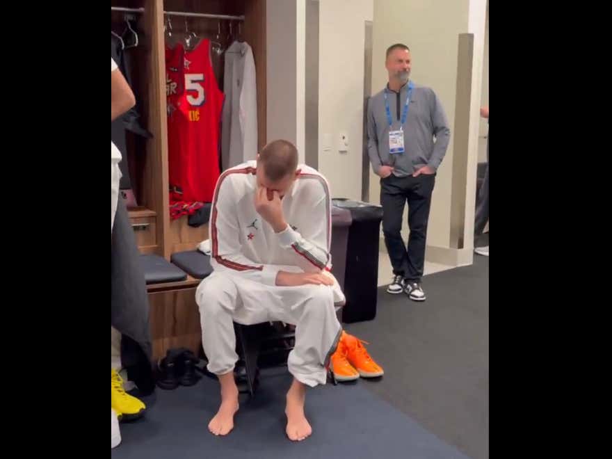 Wemby Brought A Book To Read Before The All Star Game And Nikola Jokic Could Barely Contain His Embarrassment