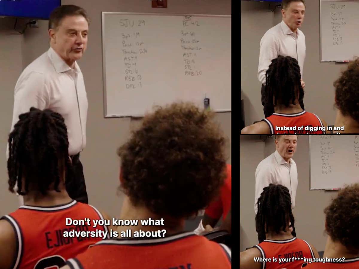 'Where Is Your Fucking Toughness?' - Watch This Clip Of Rick Pitino's Halftime Speech And You'll Understand Why He's The Best Coach In The Game
