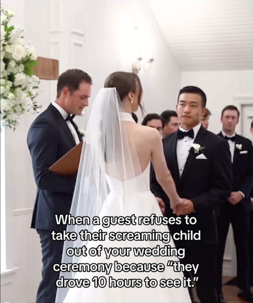 Who's the Asshole: Bride Gets Triggered as a Baby Cries During Her 'No Kids' Wedding