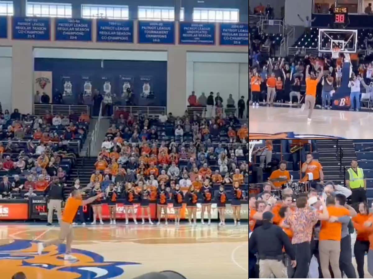 Clutch: Alex Rodriguez Showed Up To Bucknell's Basketball Game, Drills A Half Court Shot To Win $10k For A Student