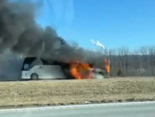 IU Indy's Team Bus Caught Fire On The Way Home From Its Game At NKU, Coach Described It As Basically 'Blowing Up' As The Team Ran Away From It