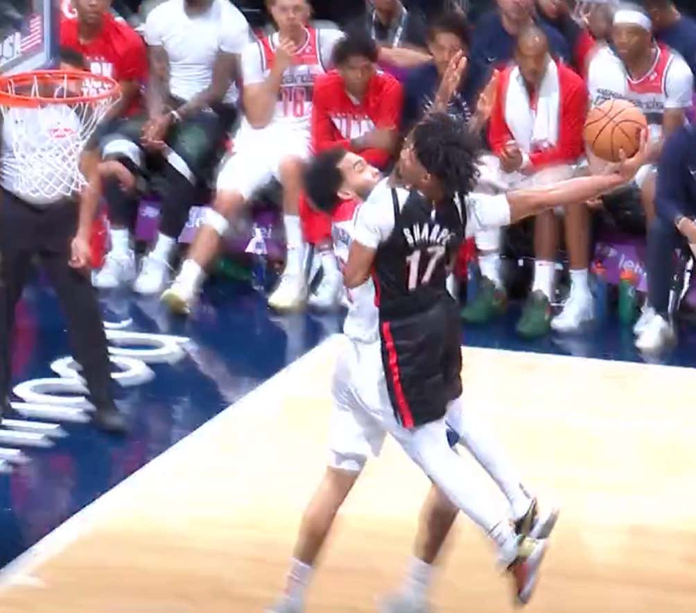 There's A New Leader In The Clubhouse For The Dunk Of The Year And His Name Is Shaedon Sharpe