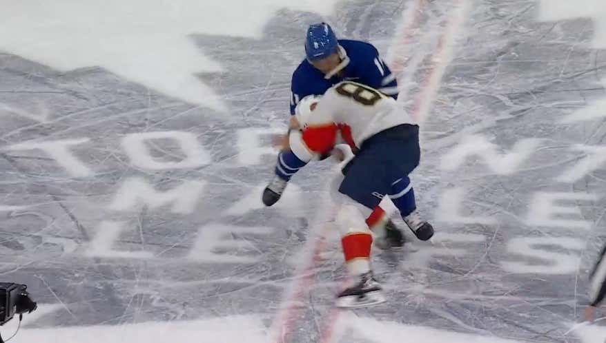 Max Domi Unlocked The Cheat Code To Win Any Hockey Fight. Just Throw As Many Uppercuts As Humanly Possible