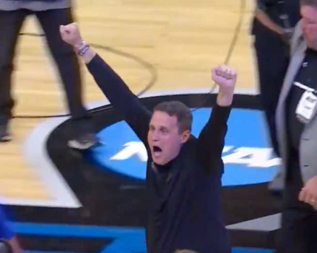 Nothing Like March: Will Wade Went Nuts Celebrating After McNeese Pulled Off The Upset Against Clemson