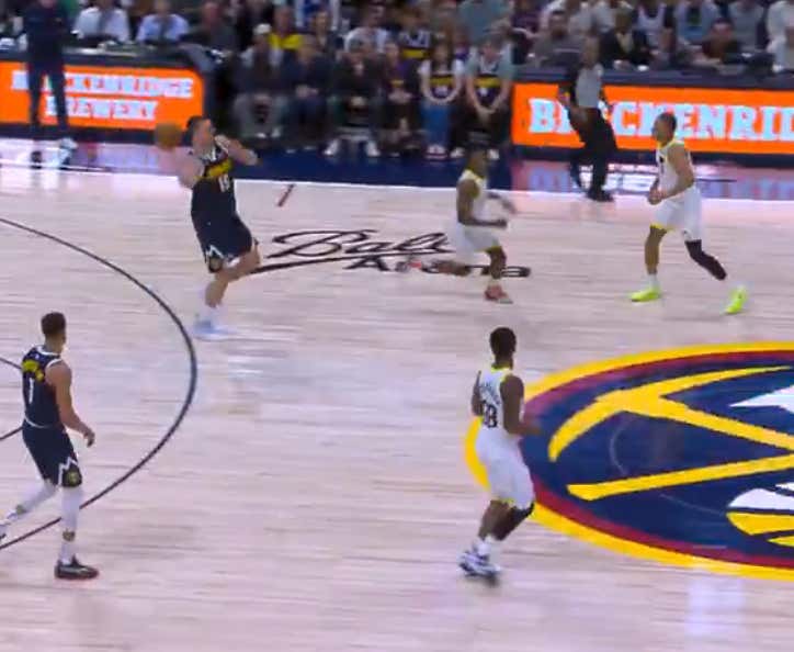 Nikola Jokic Continues To Do Insane Shit, This Time Casually Hitting A Beyond Half Court One Armed Heave Buzzer Beater Like It Was Nothing