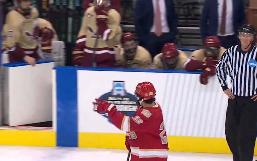 Zeev Buium Is A Bad Man, Salutes The Boston College Bench Goodbye After Sending Them Home For The 2nd Straight Year